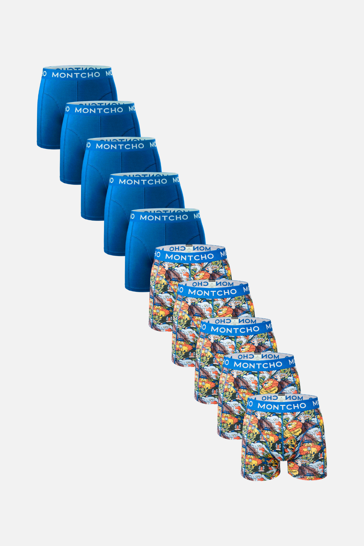 10-pack Boxershorts Heren Premium - Deep Blue Dive