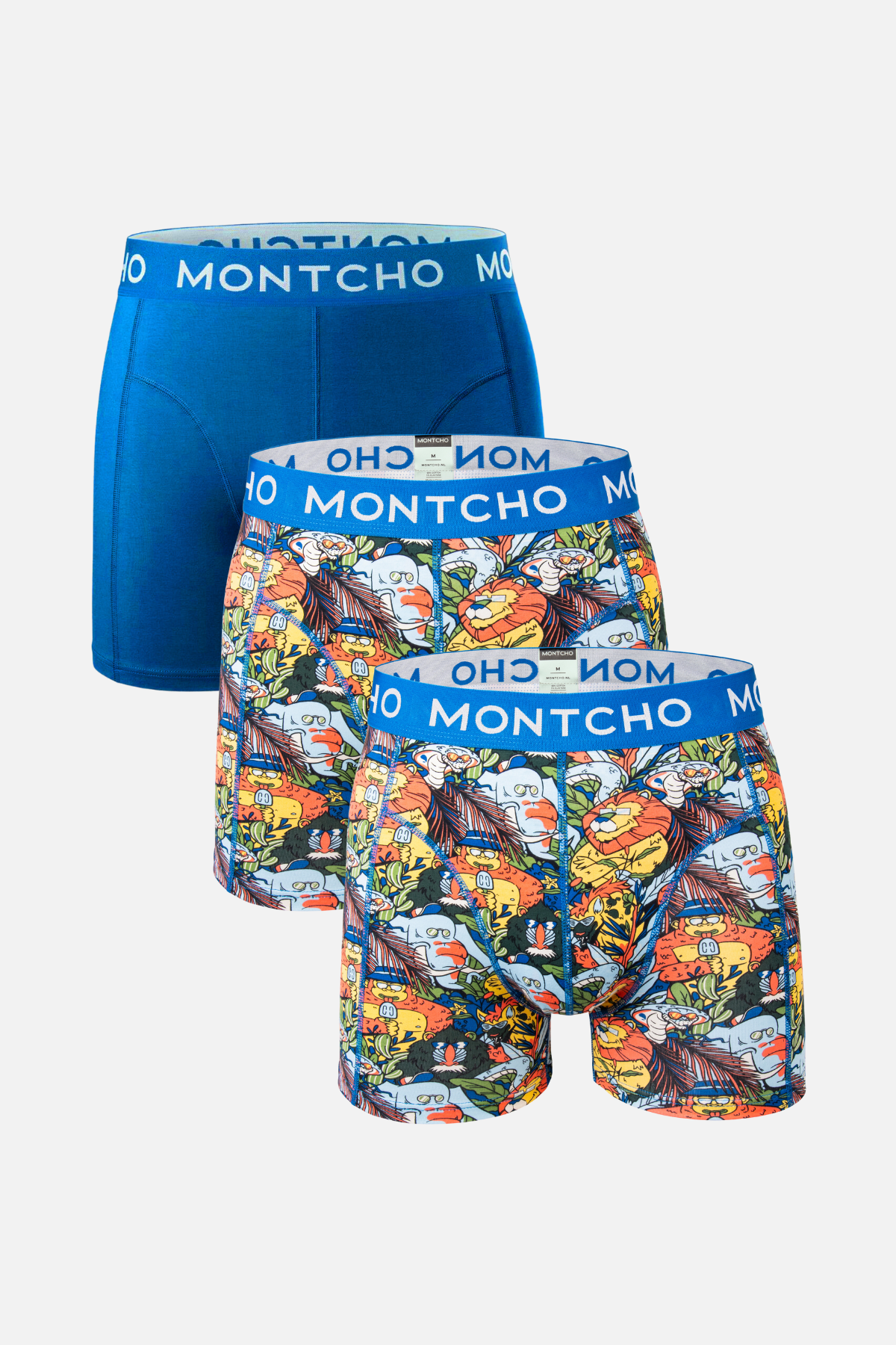 5-pack Men's Premium Boxers - Deep Blue Dive