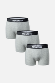 3-pack Heren Casual Trunks - Grey