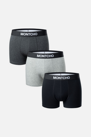 Heren Casual Trunks 3-pack - Neutral