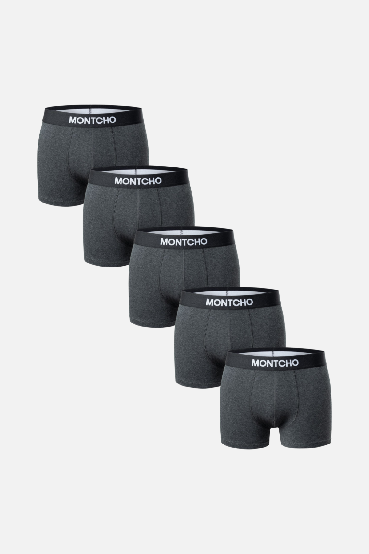 5-pack Heren Casual Trunks - Gris Foncé