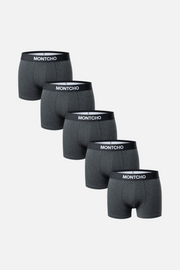 5er-Pack Herren Freizeitshorts - Dunkelgrau
