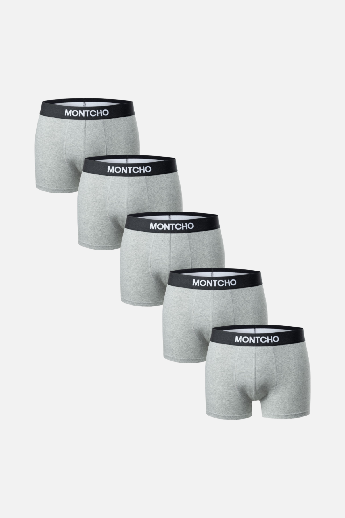 Pack de 5 boxers décontractés pour hommes - Gris