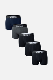 Herren Freizeit Shorts 5er-Pack - Mitternacht