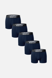 5-pack Men's Casual Trunks - Navy