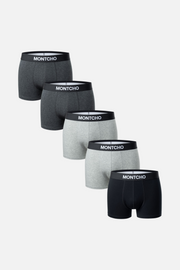 Heren Casual Trunks 5er-Pack - Neutral