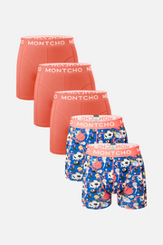5-pack Men's Premium Boxers - Sunset Blaze