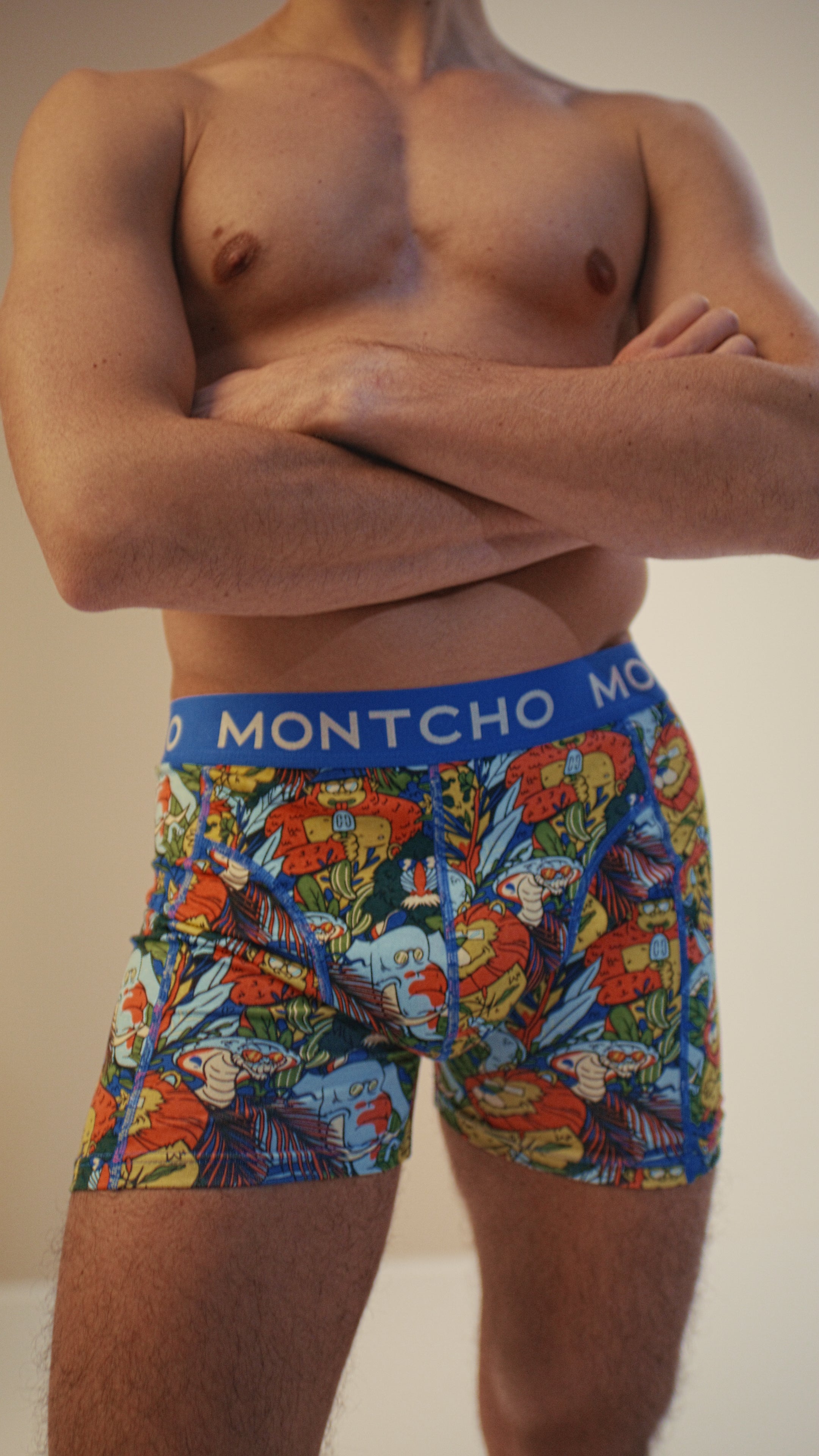 5-pack Men's Premium Boxers - Deep Blue Dive