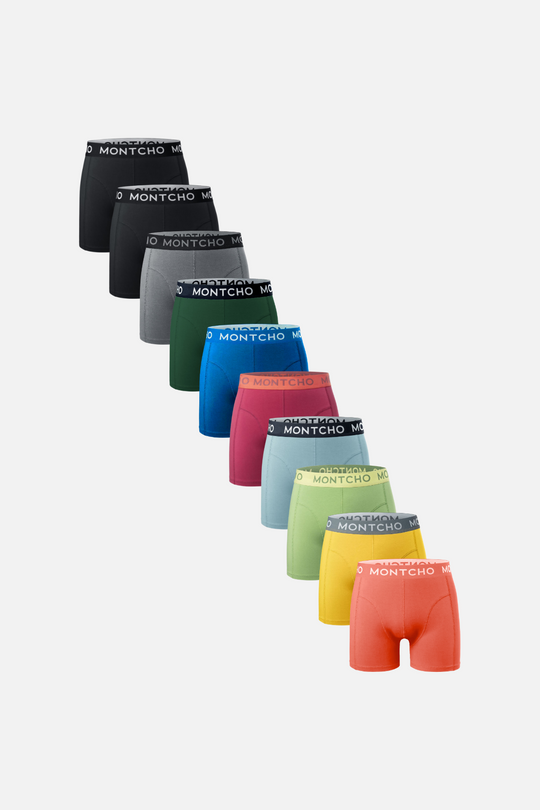 Lot de 10 Boxers Homme Premium - Arc-en-ciel