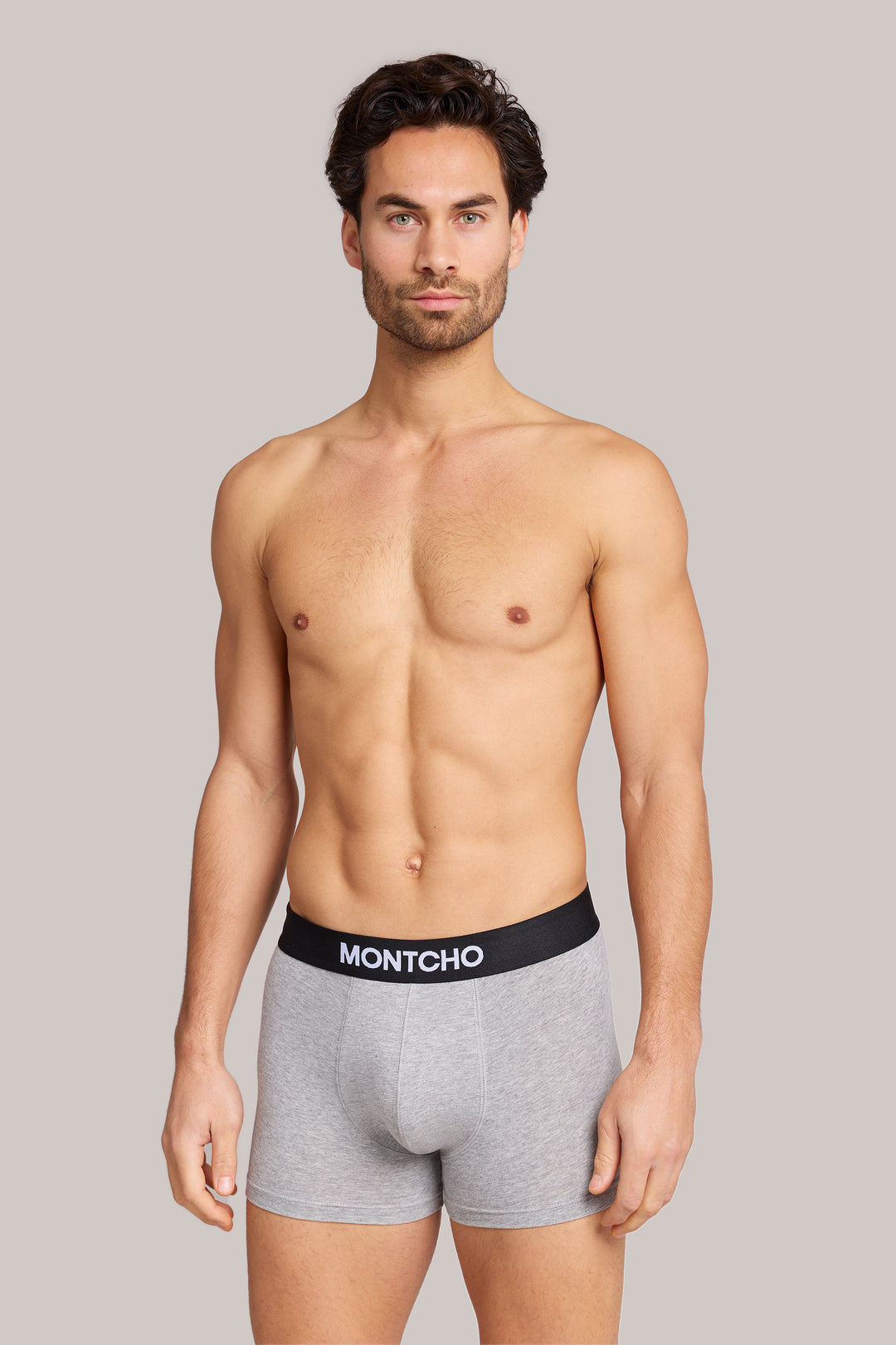 Heren Casual Trunks 3-pack - Grey