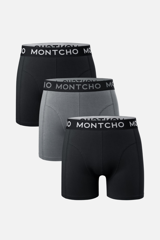 3-pack Boxershorts Homme Premium - Darkness