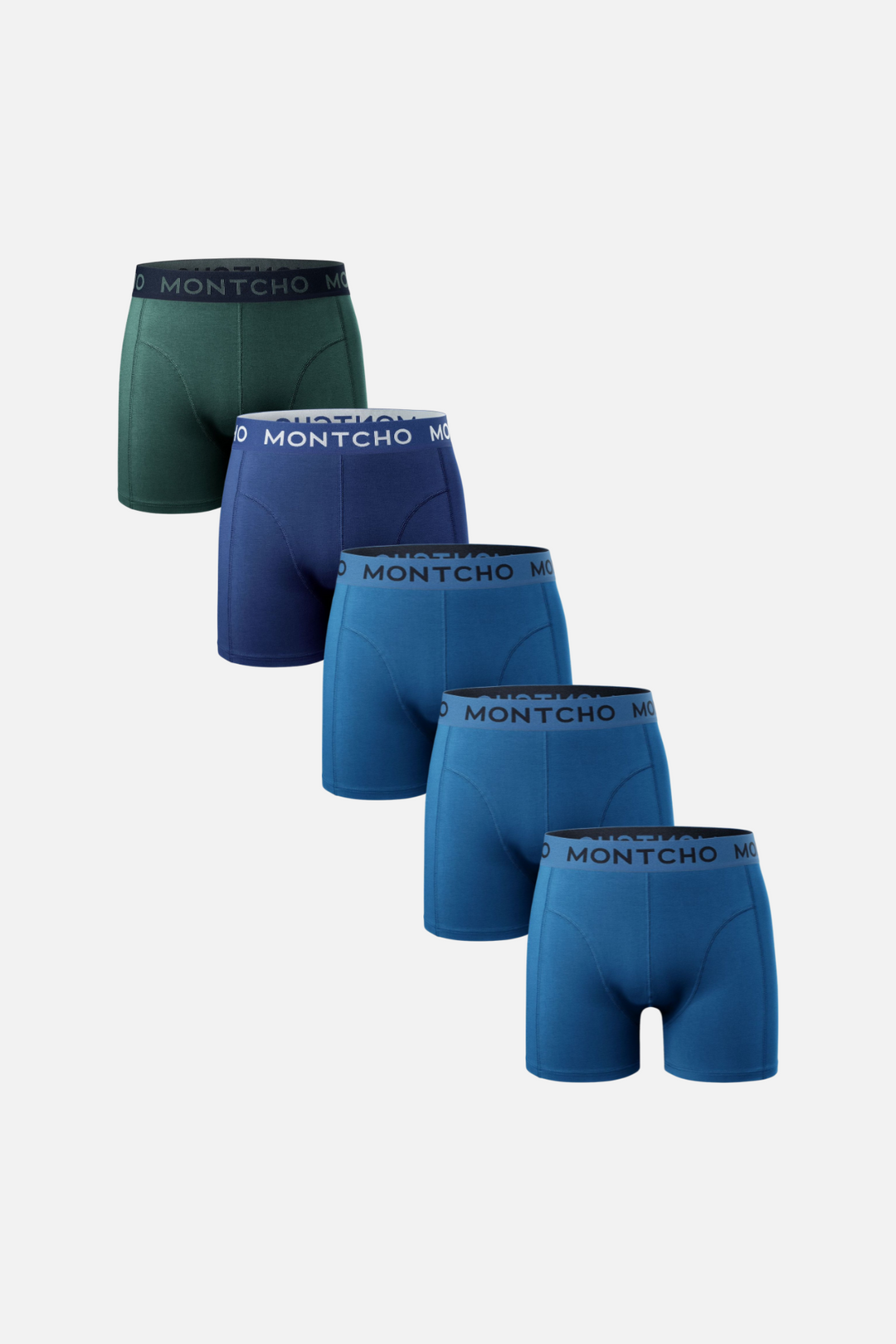 Heren Premium Boxershort 5-pack - Forest Blue